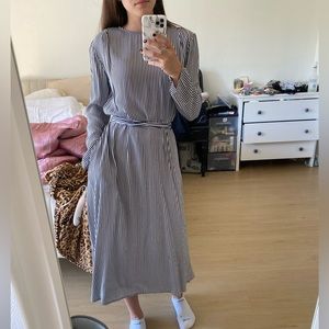 Something Navy belted dress